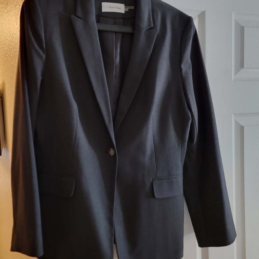 Calvin Klein Gray Suit Size 14